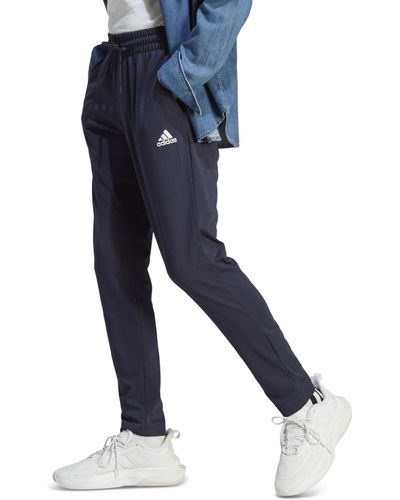 adidas Essentials Regular Tapered-fit Drawstring Pants - Blue