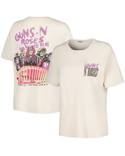 Daydreamer Guns N Roses Was Here Boyfriend T-shirt - Pink