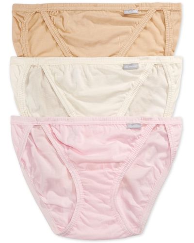 Jockey Elance String Bikini Underwear 3 Pack 1483 - Pink