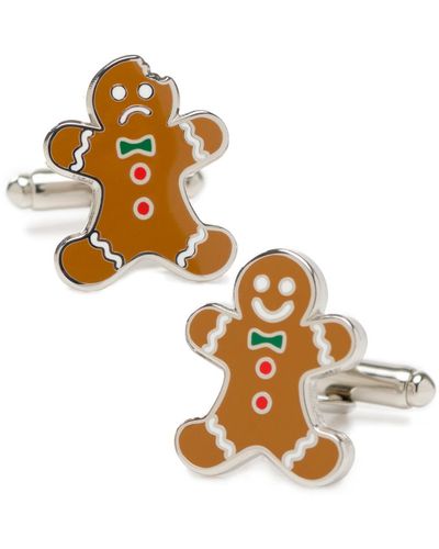 Cufflinks Inc. Gingerbread Cufflinks - Metallic
