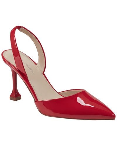 Marc Fisher Hadya Pointy Toe Stiletto Dress Pumps - Red