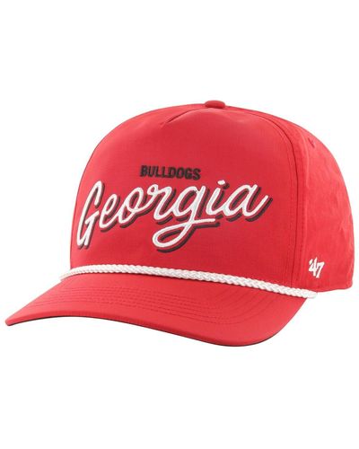 '47 Georgia Bulldogs Fairway Hitch Adjustable Hat - Red