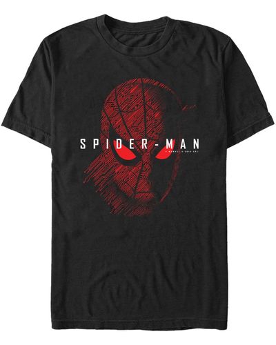 Fifth Sun Marvel Spider Man Far From Home Tech Big Face - Black