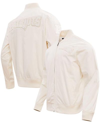 Pro Standard New England Patriots Neutral Full-zip Jacket - White