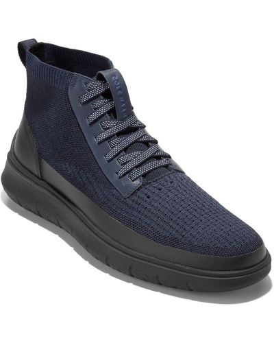 Cole Haan Generation Zerogrand Stitchlite High-top Water Resistant Sneakers - Blue