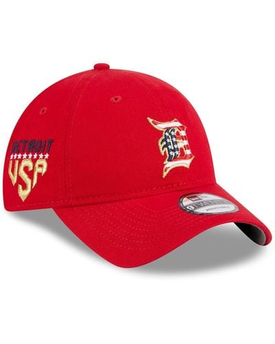 KTZ Detroit Tigers 2023 Fourth Of July 9twenty Adjustable Hat - Red