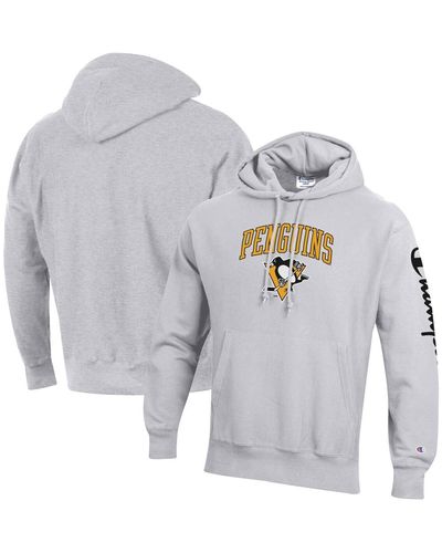 Champion Pittsburgh Penguins Reverse Weave Pullover Hoodie - Gray