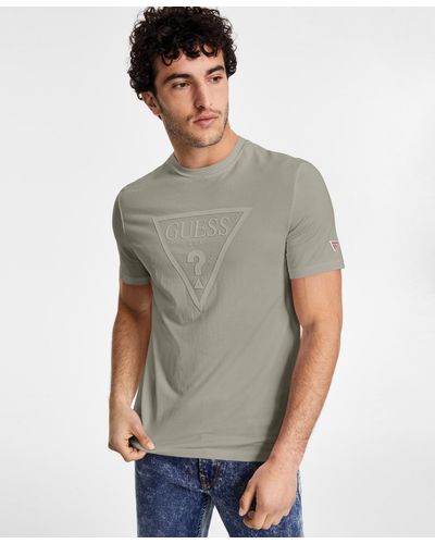 Guess Eco Tonal Logo T-shirt - Gray