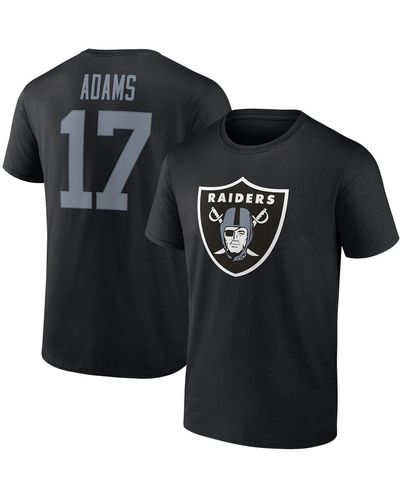 Fanatics Davante Adams Las Vegas Raiders Player Icon Name And Number T-shirt - Black