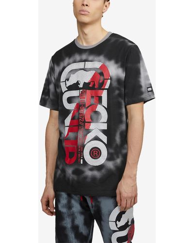 Ecko' Unltd Short Sleeves Star Burst T-shirt - Black