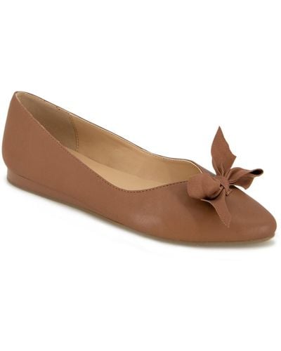 Kenneth Cole Lily Bow Flats - Brown