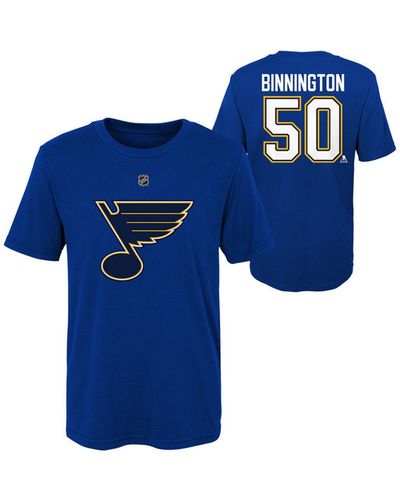 Outerstuff St. Louis Blues Big Boys And Girls Player T-shirt