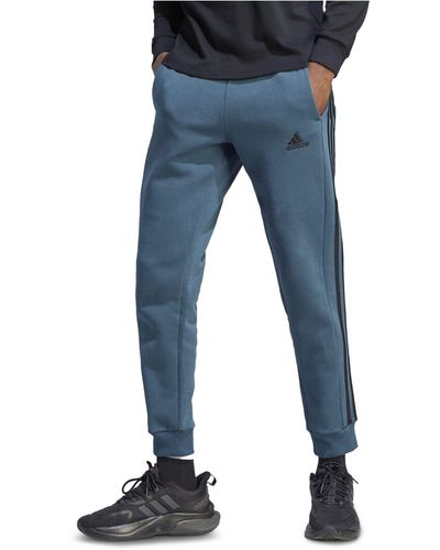 adidas Essentials 3-stripes Regular-fit Fleece Sweatpants, Regular And Big & Tall - Blue