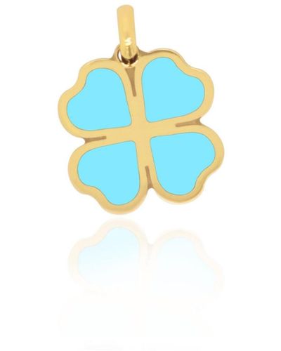 The Lovery Turquoise Lucky Clover Charm - Blue
