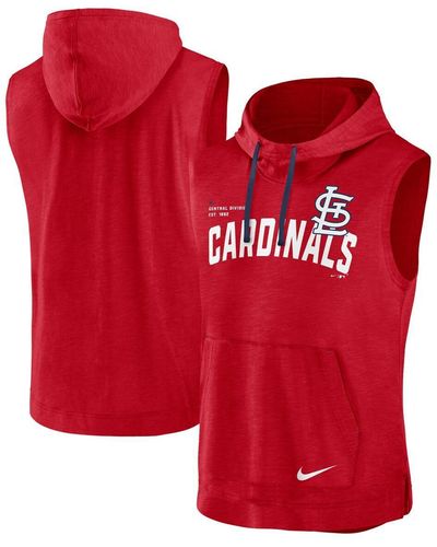 Nike St. Louis Cardinals Athletic Sleeveless Hooded T-shirt - Red