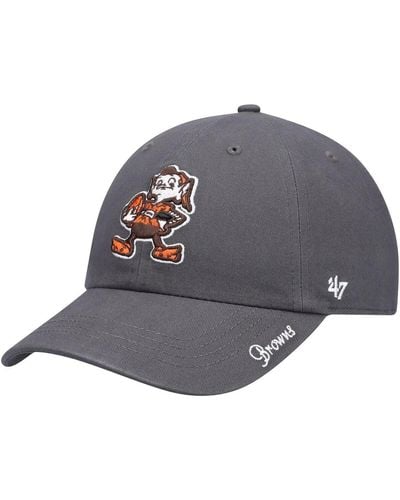 '47 '47 Cleveland Browns Miata Clean Up Legacy Adjustable Hat - Gray