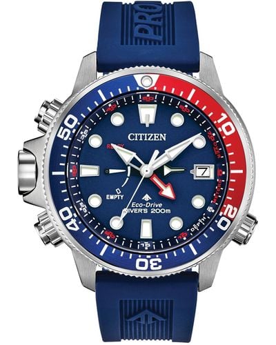 Citizen Eco-drive Promaster Aqualand Silicone Strap Watch 46mm - Blue