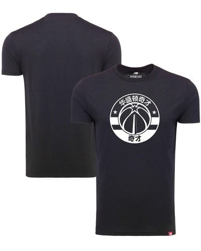 Sportiqe Washington Wizards Chinese Language Comfy Tri-blend T-shirt - Blue