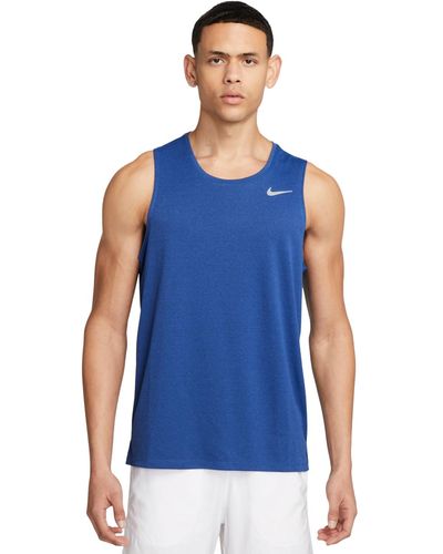 Nike Miler Dri-fit Running Tank - Blue