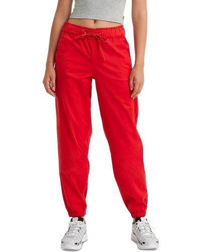 Levi's Off-duty High Rise Relaxed jogger Pants - Red
