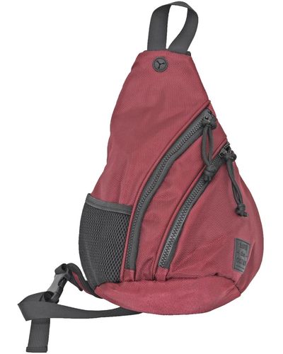 Save The Ocean Ballistic Sling Backpacks Messengers - Pink