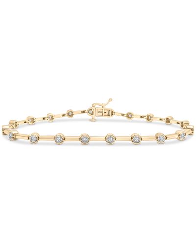 Macy's Diamond Bar Link Bracelet (1/2 Ct. T.w. - White