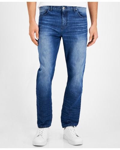 INC International Concepts Wes Tapered Fit Jeans - Blue