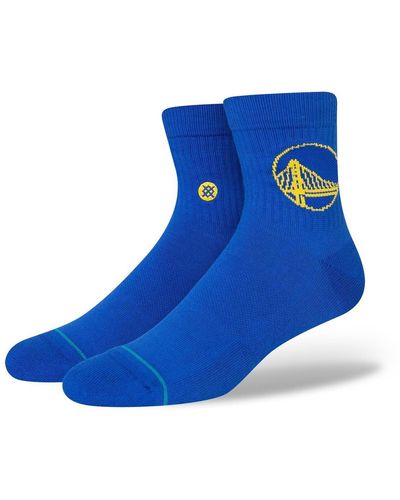 Stance Golden State Warriors Logo Quarter Socks - Blue