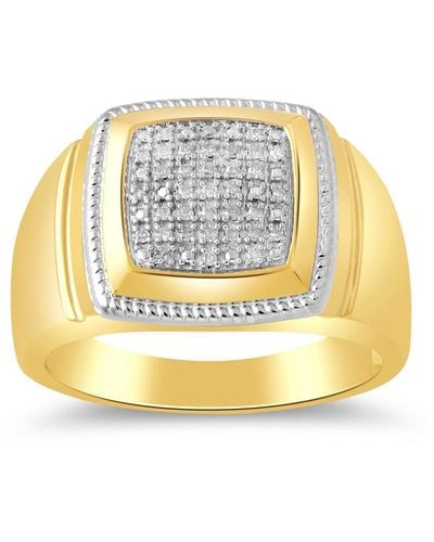 Macy's Diamond Cluster Style Ring (1/10 Ct. T.w. - Metallic