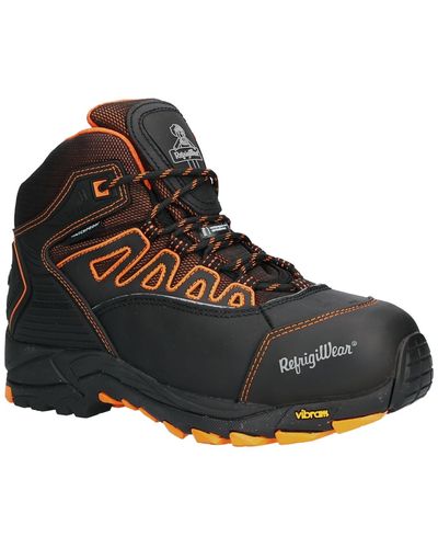 Refrigiwear Polarforce Hiker Insulated Waterproof Leather Work Boots - Black
