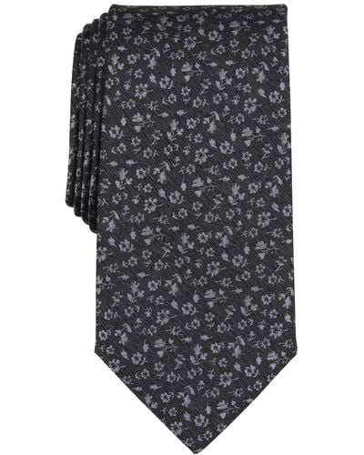 Michael Kors Marlowe Floral Tie - Gray