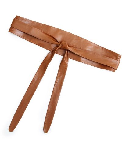 Belle & Bloom Odyssey Soft Wrap Leather Belt - Brown
