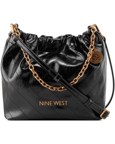 Nine West Karter Crossbody Bucket Bag - Black