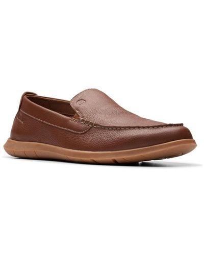 Clarks Collection Flexway Step Slip On Shoes - Brown