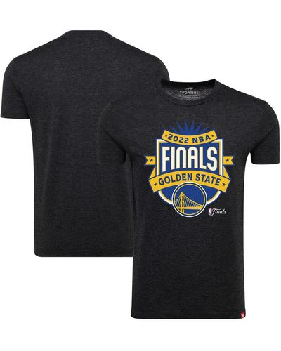 Sportiqe Golden State Warriors 2022 Nba Finals Crest Comfy T-shirt - Black