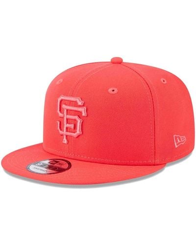 KTZ San Francisco Giants Spring Color Basic 9fifty Snapback Hat - Red