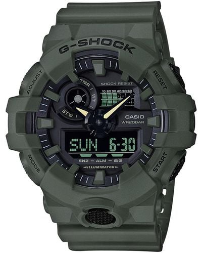 G-Shock Analog-digital Green Resin Strap Watch 53mm - Gray