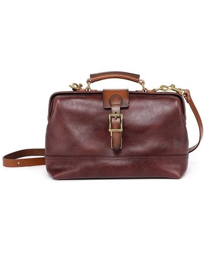 Old Trend Genuine Leather Doctor Satchel Bag - Brown