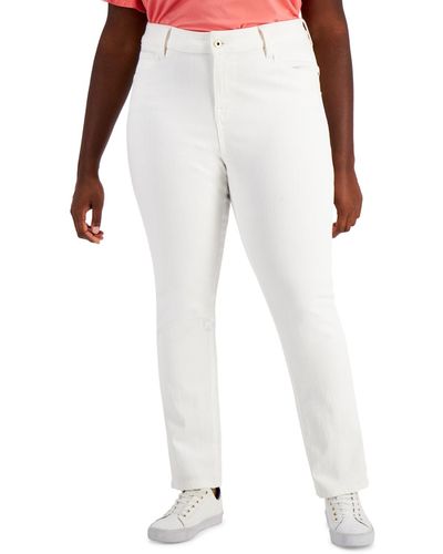 Tommy Hilfiger Plus Size Skinny Jeans - White