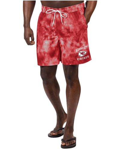 G-III 4Her by Carl Banks Kansas City Chiefs Change Up Volley Swim Trunks - Red