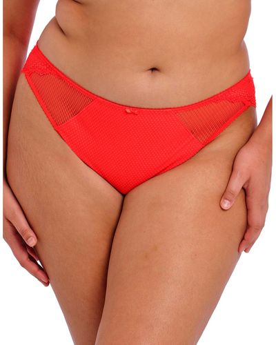 Elomi Plus Size Charley Brazilian Panty - Red