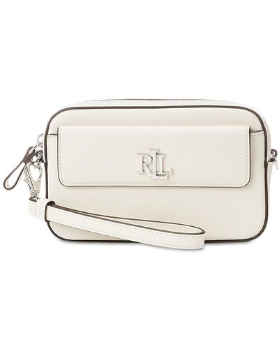 Lauren by Ralph Lauren Leather Small Marcy Convertible Wristlet - Natural