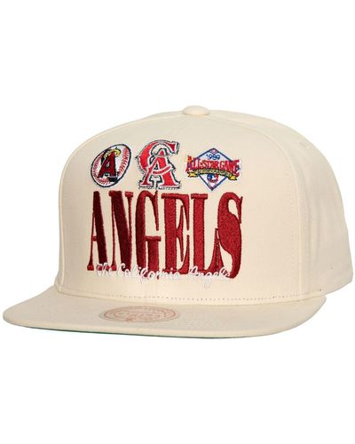 Mitchell & Ness California Angels Reframe Retro Snapback Hat - Pink