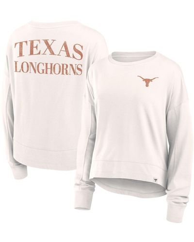 Fanatics Branded White Texas Longhorns Kickoff Full Back Long Sleeve T-shirt - Multicolor
