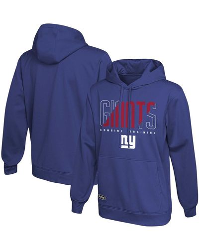 Outerstuff New York Giants Backfield Combine Authentic Pullover Hoodie - Blue
