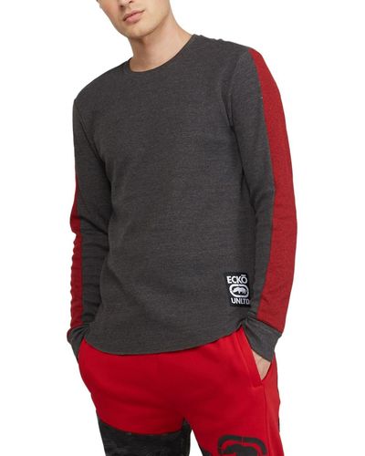 Ecko' Unltd Ecko Landing Thermal Long Sleeve Sweater - Red