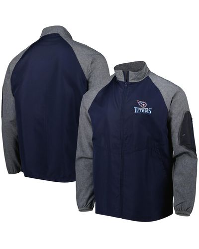 Dunbrooke Tennessee Titans Hurricane Raglan Full-zip Windbreaker Jacket - Blue
