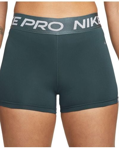Nike Pro 3" Mid-rise Shorts - Green