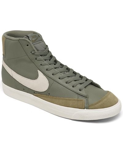 Nike Blazer Mid 77 Premium Casual Sneakers From Finish Line - Green