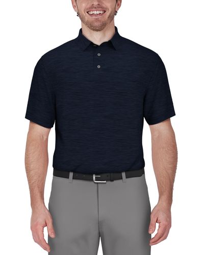 PGA TOUR Airflux Jaspe Golf Polo Shirt - Blue
